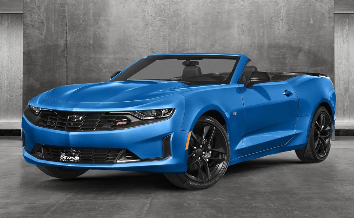 Chevrolet Camaro 2023 sports car in blue