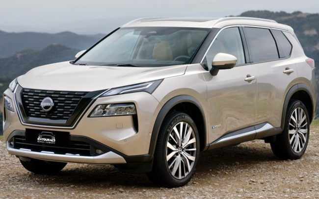 An image of the 2023 Nissan X-Trail, a compact crossover SUV, showing its modern design and excellent performance.